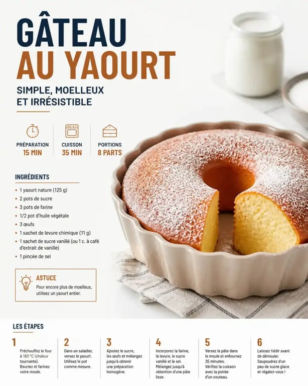 Gâteau au yaourt cuit avec l'accessoire Extra Crisp