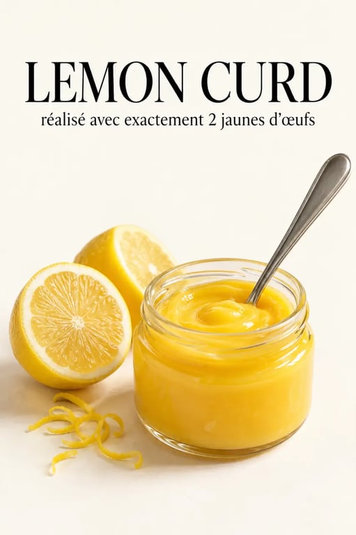 Que faire avec 2 jaunes d'œufs : lemon curd maison