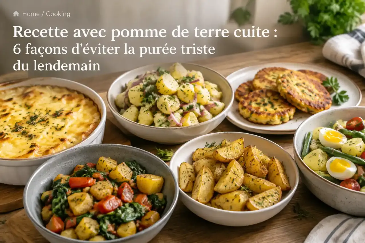 Recette avec pomme de terre cuite : 6 façons d'éviter la purée triste du lendemain
