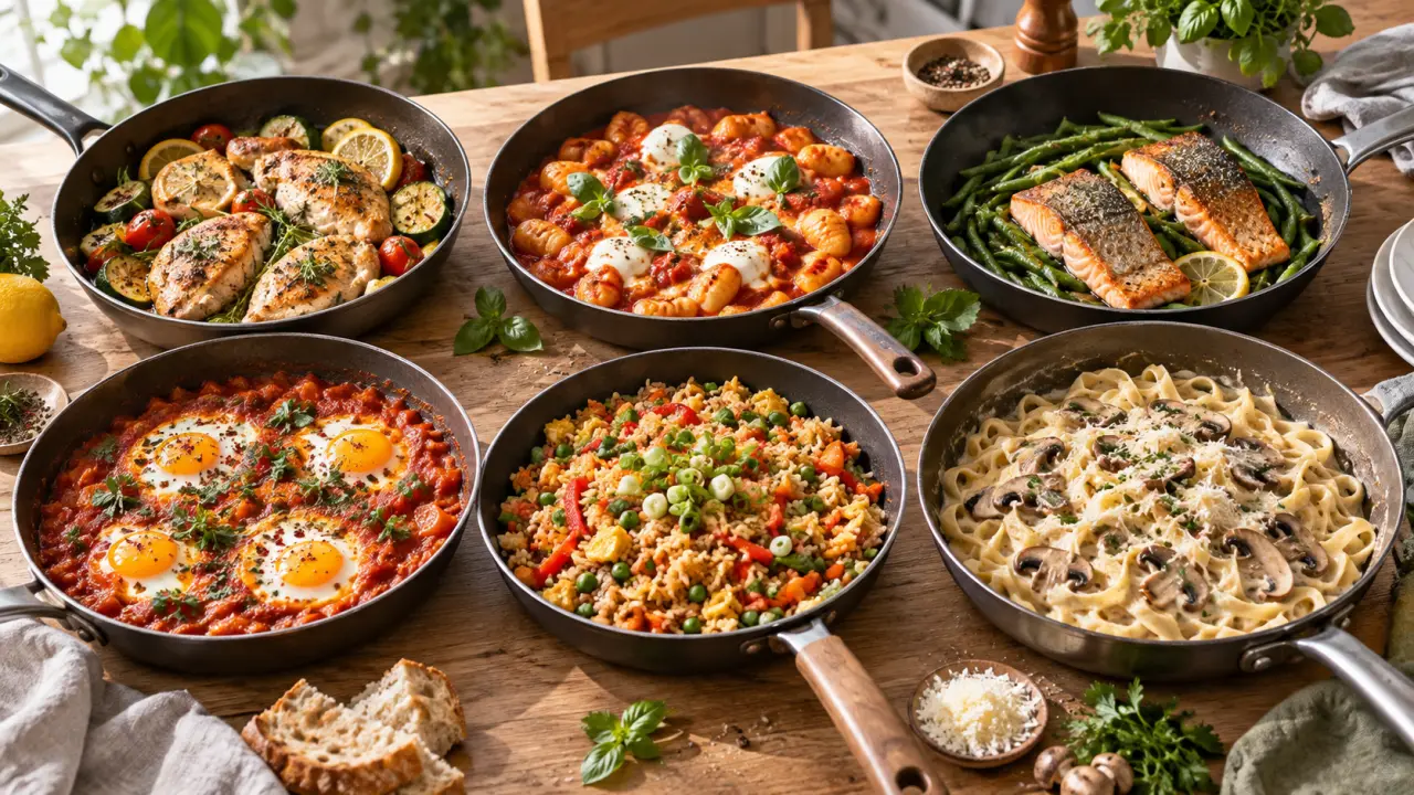 6 recettes à la poêle pour dîner sans four, avec peu de vaisselle