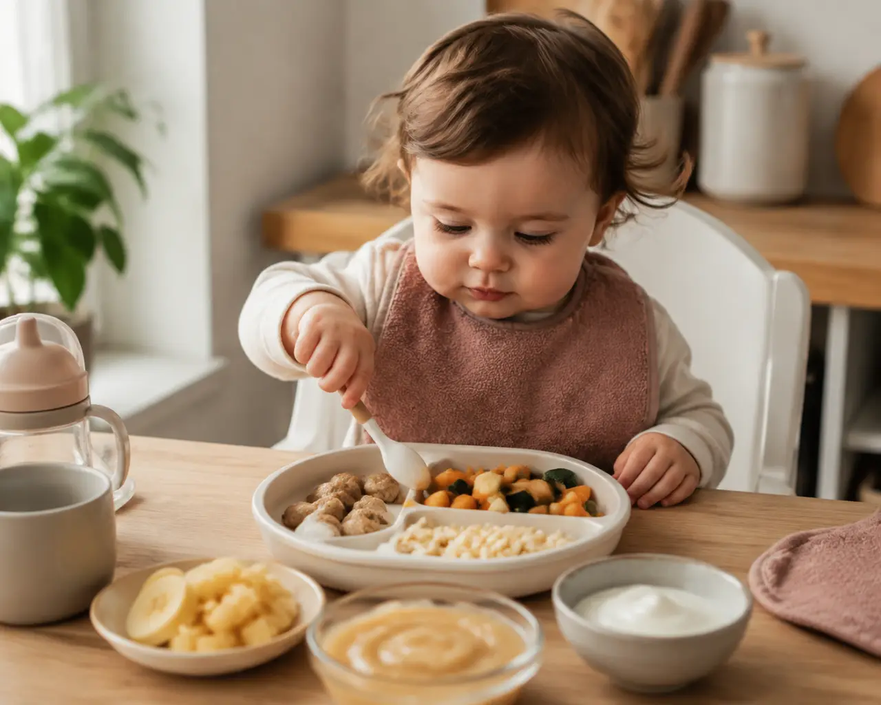 Recette bébé 1 an : des morceaux fondants, des repas sans sel et des goûters sans sucre ajouté