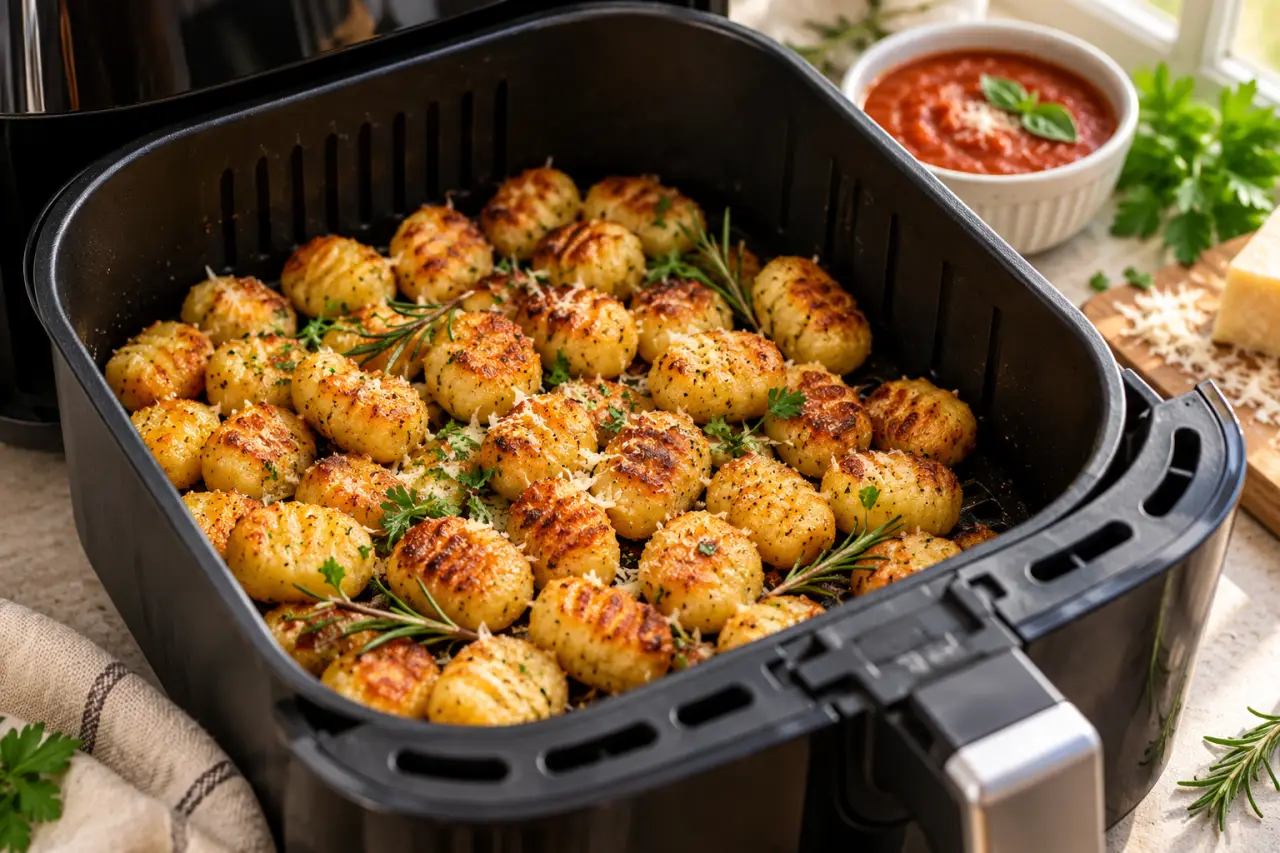 Gnocchi au Air Fryer : dorés à 200 °C, sans passer par l’eau